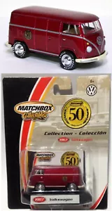 MATCHBOX COLLECTIBLES VW T1 1967 KASTENWAGEN PANEL 50 YEARS (2001) OVP/MOC - RED - Bild 1 von 5