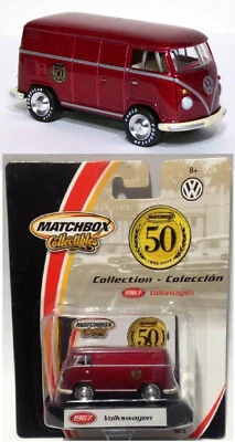 MATCHBOX COLLECTIBLES VW T1 1967 KASTENWAGEN PANEL 50 YEARS (2001) OVP/MOC - RED - Bild 1 von 4