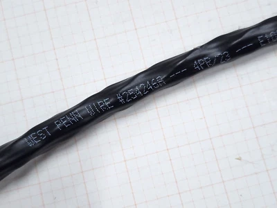 West Penn Wire 254246A 23/4P CAT6A UTP Network Cable Plenum 10G CMP Black /50ft - Image 1 of 4