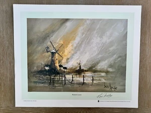 BEN MAILE 1922-2017 SIGNED COLOUR PRINT 'WINDMILL COUNTRY' LANDSCAPE LIMITED ED - Picture 1 of 8