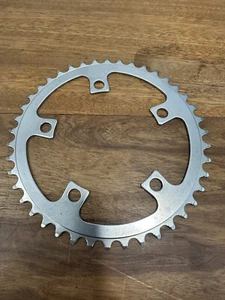 Vintage Chainring 42 Tooth 110 BCD 42t Silver Steel Road MTB BMX - Picture 1 of 4