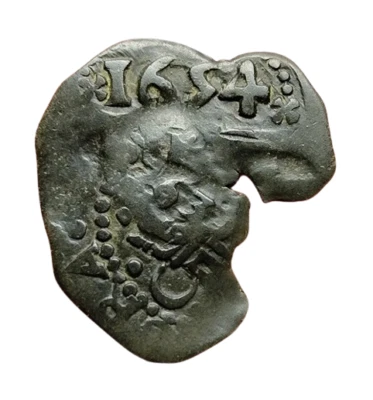 AWESOME 1654 & 1636 SPANISH COLONIAL PIRATE COB COIN 4 MARAVEDIS PHILIP IV - Image 1 of 3