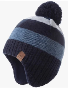 NEW Boys Winter Hat Beanies Earflap FleeceLined Skiing Hat 3-5T - Picture 1 of 7