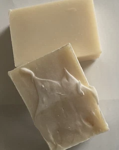 homemade soap, simple unscented soap made from shea butter and coconut oil - Picture 1 of 2