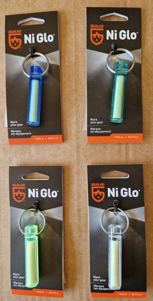 Gear Aid Ni Glo Glowing Marker Keychain (Pack of 1) For Camping, Hiking, Fishing