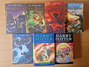 Harry Potter von J K Rowling komplett PB HB Buchpaket 1-7 Bloomsbury 2X 1. Auflage - Bild 1 von 4
