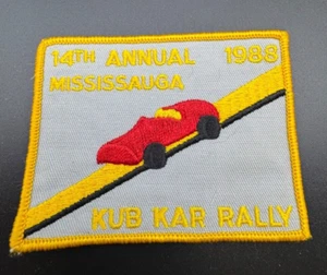 Vtg 1988 14th Annual Mississauga Kub Kar Rally Boy Scouts Badge/Patch - Picture 1 of 4