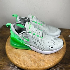 Scarpe Nike Air Max 270 Light Silver Verde Nero Uomo Taglia 9.5 AH8050-027 - Foto 1 di 8