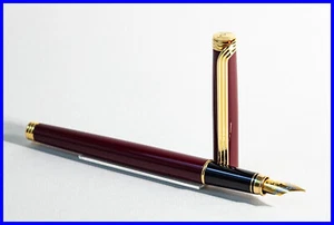 DIPLOMAT Patronen Füller in Braun Lack & Gold mit MEDIUM Stahl Feder - Bild 1 von 6