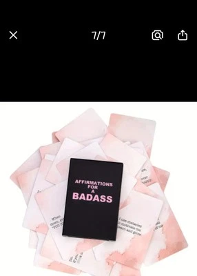 NEW AFFIRMATIONS FOR A BADASS -Daily inspirational Card Deck For Women