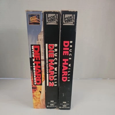 Die Hard Movie Vhs Triple Pack Die Harder 2 Die Hard With A Vengeance - Image 1 of 3