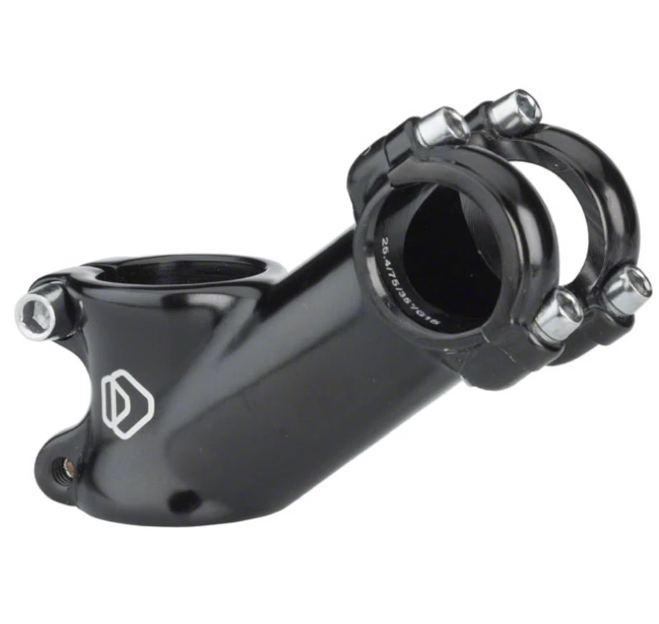 Dimension Threadless Stem - 90mm 125D Stem 25.4 Clamp Black 1 1/8 - Image 1 of 1