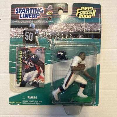 Alineación inicial de colección nuevo en caja fútbol americano 2000 Terrell Davis Denver Broncos Foto 1 de 4