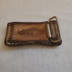 Vintage alte Leder Gürtelschnalle Western 3 cm - Bild 1 von 5