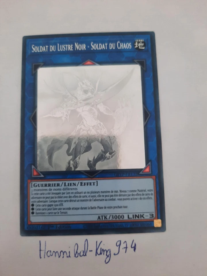 Yu-Gi-Oh! Soldat du Lustre Noir - Soldat du Chaos : Ghost rare GFTP-FR132 - Photo 1/1
