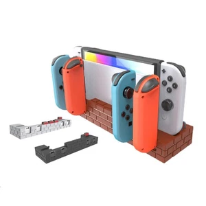 4 Ports Charging Stand Station Cradle with 8 Game Slots for NS Switch Joy-Con - Picture 1 of 15