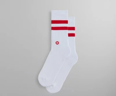 KITH CLASSICS X STANCE - Crew Socks - White/Gold - Lg - Image 1 of 4
