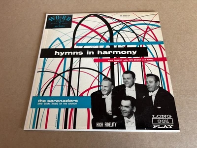 The Serenaders Hymns In Harmony Word LP Male Quartet Pipe Organ & Piano Gospel - Image 1 of 3