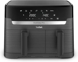 Tefal Easy Fry Dual Zone Digital Air Fryer 8.3L, 2 Drawers, 8-in-1, Grey EY901HG - Picture 1 of 17