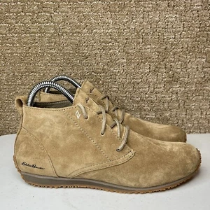 Eddie Bauer Boots Chukka Ankle Lace Up Booties Brown Suede Womens 6 - Picture 1 of 11