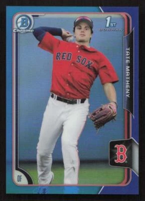 2015 Bowman Draft Tate Matheny Chrome Blue Refractors #/150 #89 Card - Image 1 of 2