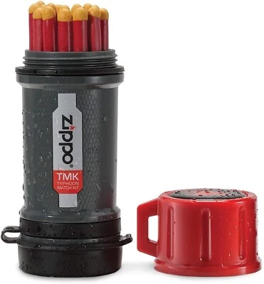 Zippo Typhoon Match Kit 15 palos a prueba de viento impermeables y 3 almohadillas de ataque Foto 1 de 4