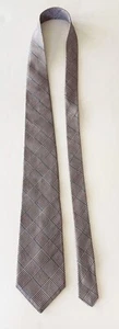 Ralph Lauren Men's Tie Brown White Blue Classic - Picture 1 of 3