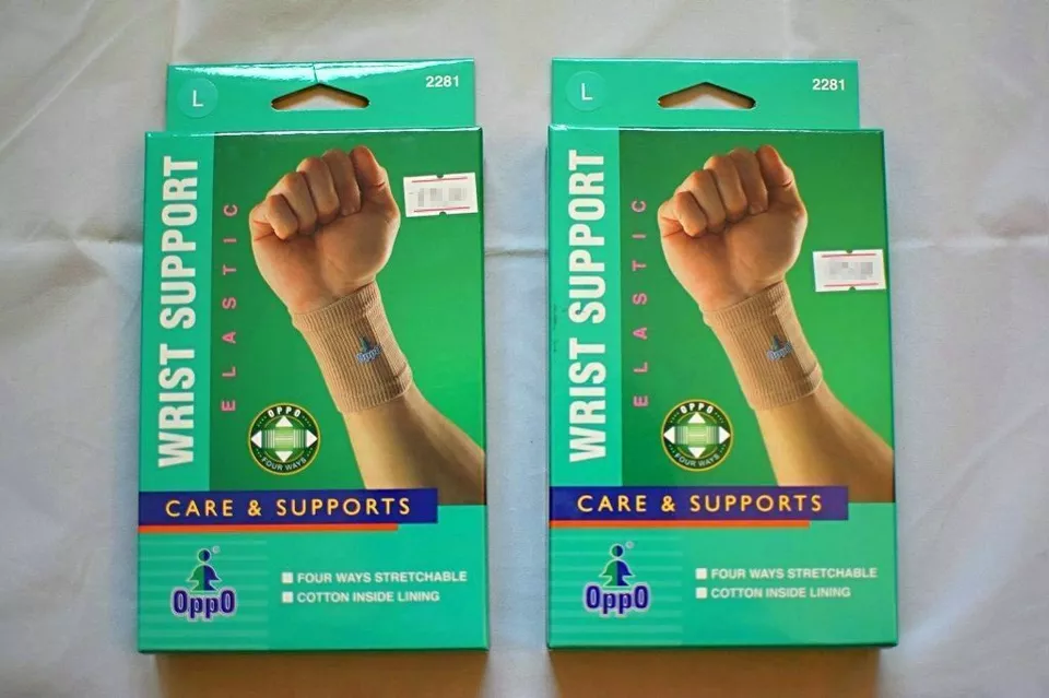 2 X Oppo 2281 Wrist Brace Elastic Support Splint Sports Wrap Arthritis Pain Sz L - Image 1 of 4