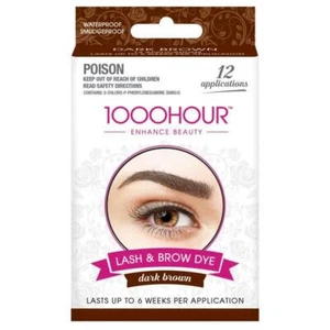 1000 Hour Eyelash & Brow Dye Kit Dark Brown - Picture 1 of 1