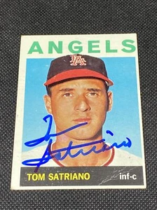 Tom Satriano Angels Signed Auto Autographed 1964 Topps Card #521 ~ COA - Picture 1 of 6
