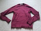Oasis jumper. Wine red colour. Size XS. Lightly worn.  Cable knit