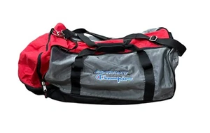 Champion Endurance Bolsa de Lona Gimnasio 28" Rojo Negro Gris Viaje Activo De Colección - Imagen 1 de 9