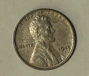 1943 P STEEL PENNY ,WWII WARTIME CENT FREE SHIPPING.      #US147 - Picture 1 of 2