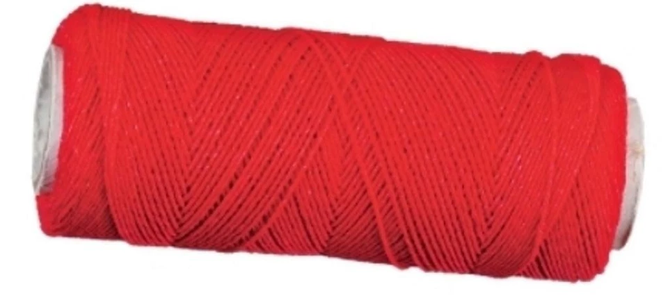 Atlas Mike's Magic Thread Tie Spawn Sacs 100' Feet Roll Red White Orange - Image 1 of 1