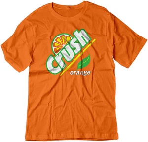 BSW Youth Orange Crush Carbonated Soda Beverage Vintage Shirt - Picture 1 of 18
