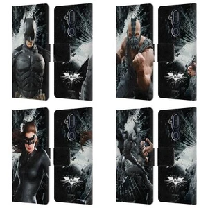OFFICIAL THE DARK KNIGHT RISES CHARACTER ART LEATHER BOOK CASE FOR NOKIA PHONES - Picture 1 of 10