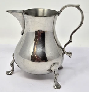 Williamsburg Stieff Pewter Colonial Tri-Footed Creamer #CW81-23 MCM Metalware - Picture 1 of 11