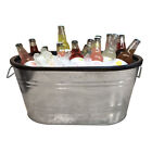 Beverage Ice Tub Galvanized Metal Party Ice Bucket Champane Soda Beer Ice Tub