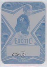 2022 Leaf Exotic Printing Plate Cyan Peacock 1/1 YA Tittle #BA-YAT Auto HOF 2q0