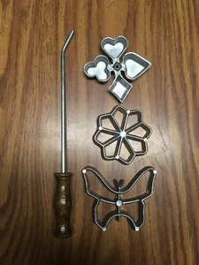 Vtg Patty Shell Mold Set Fried Party Food Puffed Cookie Pastry ELPO Japan - Picture 1 of 2