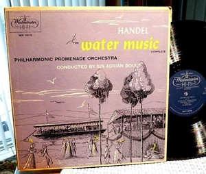 WESTMINSTER WN 18115 HANDEL WATER MUSIC Philharmonic Promenade ADRIAN BOULT - Picture 1 of 2