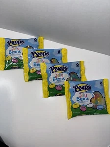 Easter Peeps Assorted Marshmallow & Fruit Flavored Jelly Beans Lot Of 4- 4oz - Picture 1 of 3
