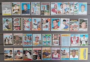 Lot Of (38) 1960’s 1970’s Topps MLB Baseball Cards Aaron Mays Clemente Seaver 
