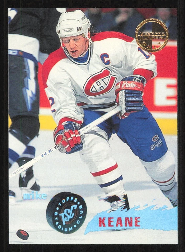 1995 Topps Stadium Club MIKE KEANE Members Only card MONTREAL CANADIENS #43 - Image 1 of 2