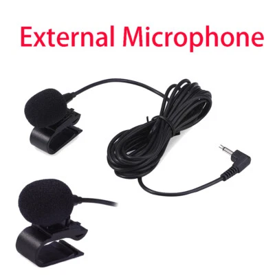 3.5mm Car Stereo External Microphone for Bluetooth Enabled Stereo GPS DVD Radio - Image 1 of 4