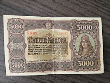 Hungary 5000 korona 1923 banknote
