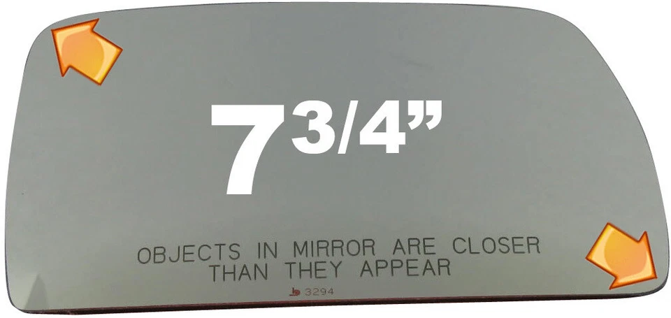 New Convex Right Side Mirror For 99-04 Land Rover Discovery W/O Backing Plate - Image 1 of 4