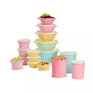 Tupperware Heritage 32 teiliges Set Frischhaltedose Vintage Pastellfarben - Bild 1 von 8