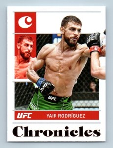 2022 UFC Panini Chronicles Yair Rodriguez Bronze Parallel #4