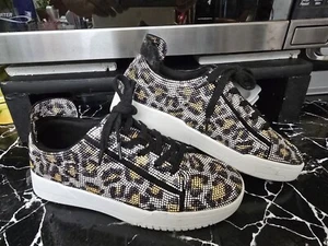 JessicaSimpson Womens Silesta Embellished Lace-Up Sneakers JS-Silesta 7-1/2M/38 - Picture 1 of 8